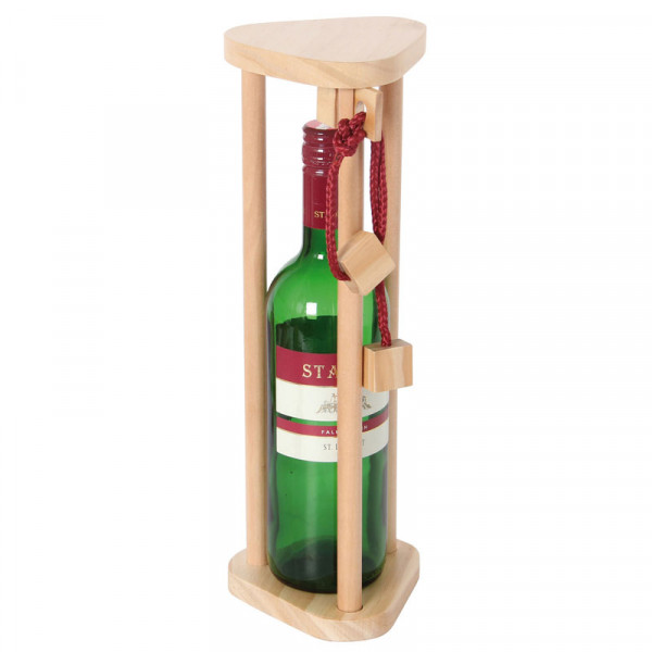 Holz-Flaschenpuzzle Magic Poles