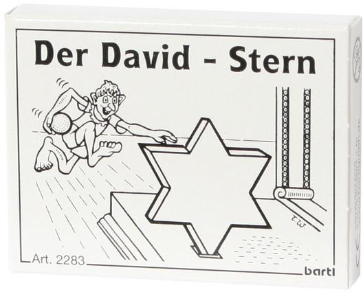 Der David Stern - Mini Holz Geduldspiel