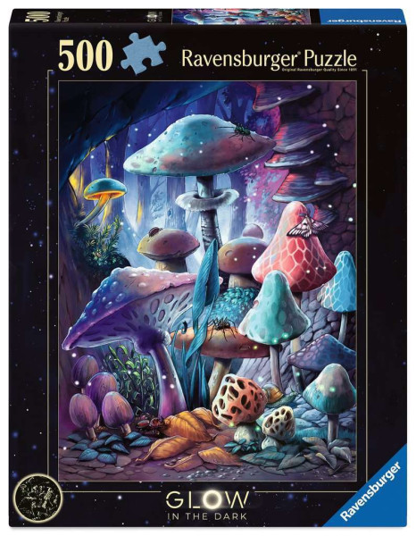 Puzzle - Moonlight Mushrooms - 500 Teile - GITD