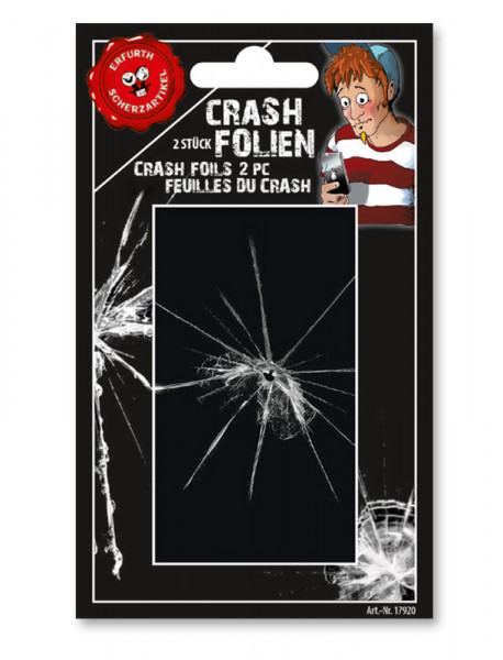Crash Folie für Smartphone - Scherzartikel