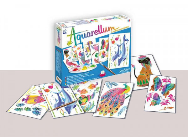 Aquarellum Postkarten zum Ausmalen