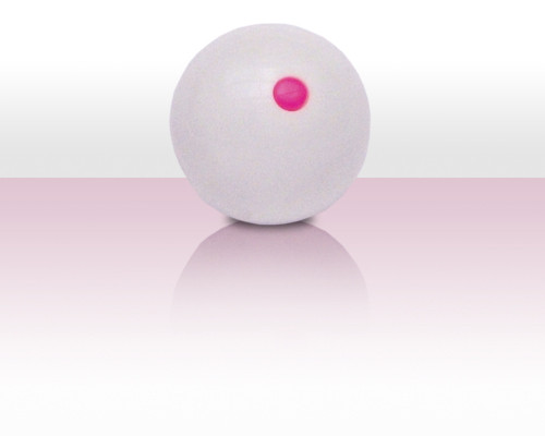 Bubbleball der Jonglierball aus Kunststoff - weiss