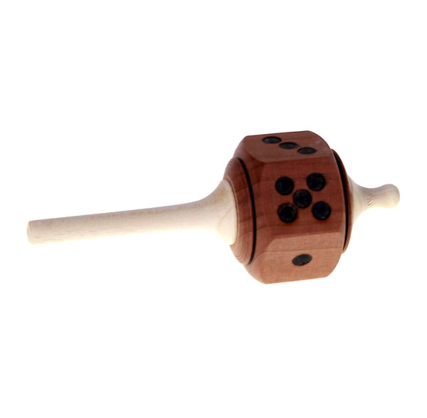 Würfelkreisel aus Holz