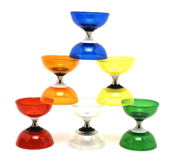 Tornado Cristal Diabolo mit Kugellagerachse - transparent