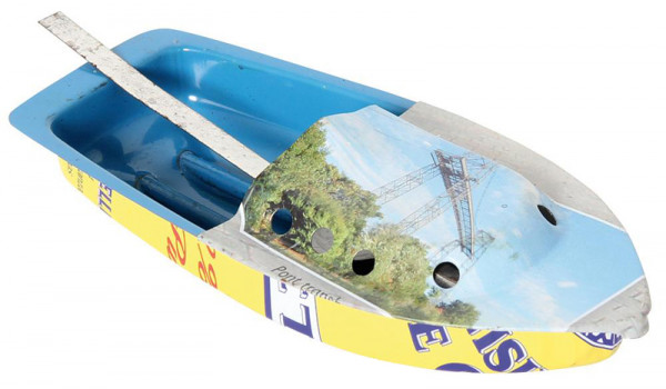 Dampfboot Kerzenboot - Recycling-Dampfboot