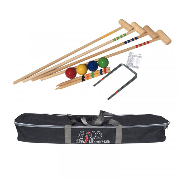Qualitäts Krocket - Crocket für 4 Spieler (100cm)