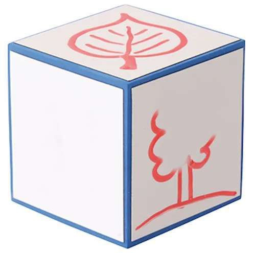 Würfel Whiteboard - Löschwürfel - 4er Set