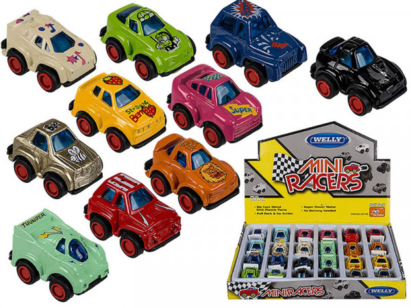 Mini Rennwagen - mit Rückziehmotor