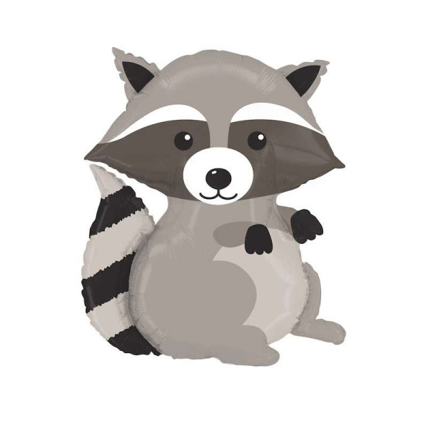 Folienballon - Figur Waschbär - 76 cm