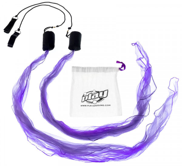 Scarf Poi mit Jongliertuch - violett