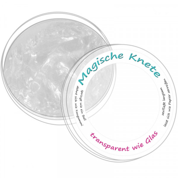 Magische durchsichtige Knete - Flüssiges Glas