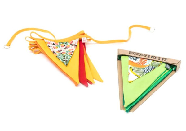 Wimpelkette - Sommerfest - Rot-Töne