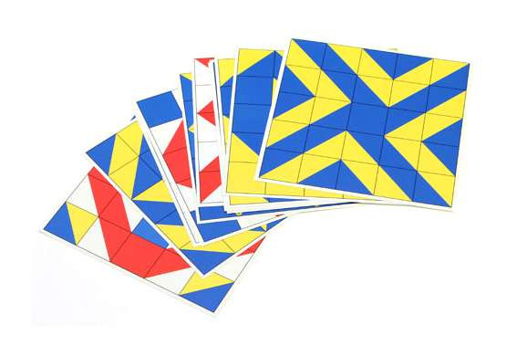 10 Vorlagen 1:1 mit Mustern zum Würfelmosaik Junior 25er