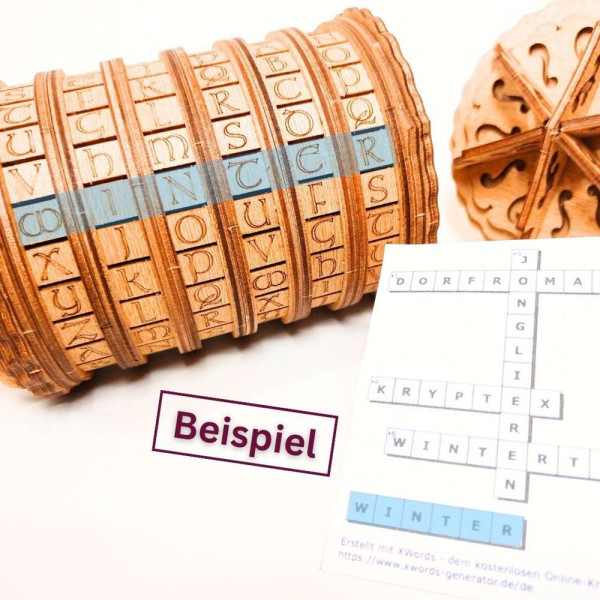 Cryptex SPEZIAL - Rätselbox mit individuellem Code