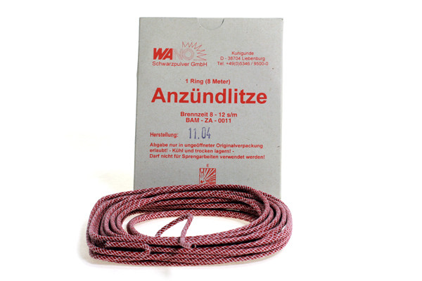Zündschnur Anzündlitze - schnell - 8-12s/m