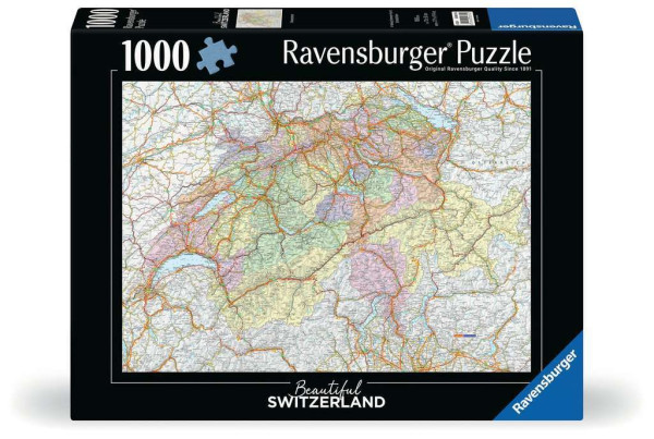 Puzzle - Schweizerkarte - 1000 Teile