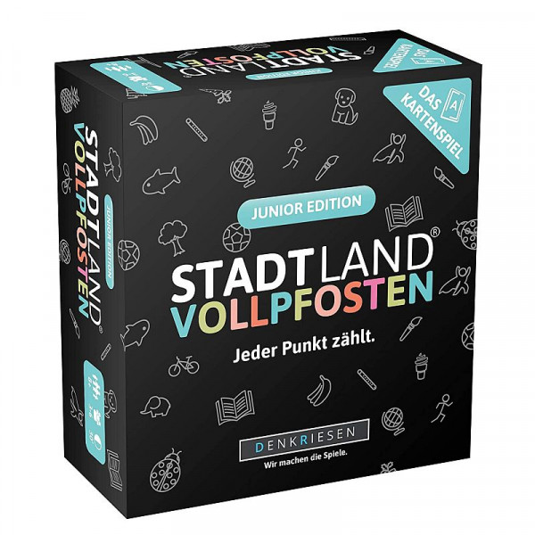 Stadt Land Vollpfosten - Junior Edition - Kartenspiel