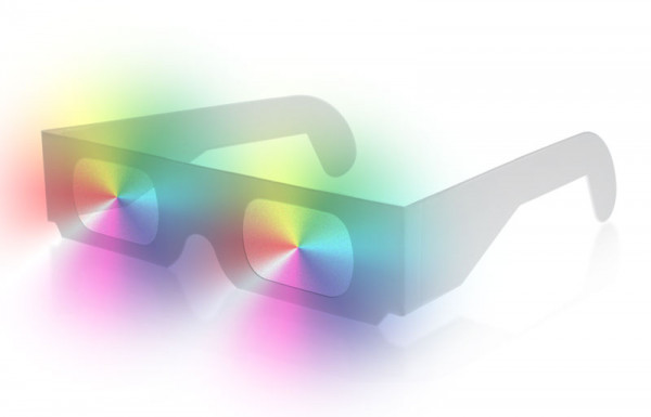 Spektralbrille - mit Regenbogeneffekt