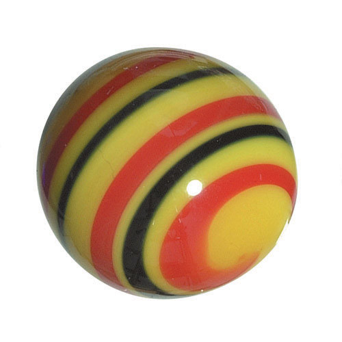 Handgemachte Glasmurmel 20mm - Streifen