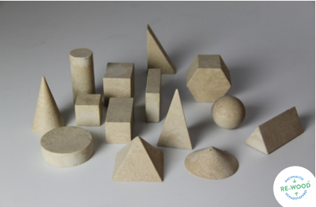 Geometriekörpersatz, RE-Wood®