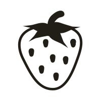 Ministempel Erdbeere