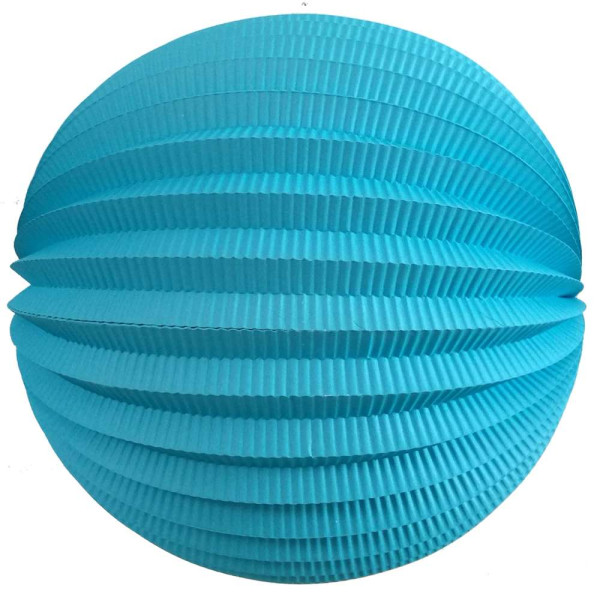 Lampion rund - gross - hellblau