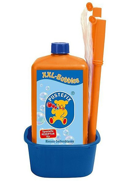 Pustefix XXL-Bubbles und Stab - Flüssigkeit für Riesen Seifenblasen