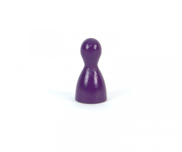 Spielfigur Holz 24mm - Pöppel - purpurlila