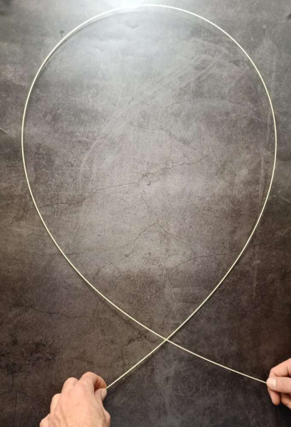 Fiberglas gewickelt - 1.6mm - 200cm - naturfarben
