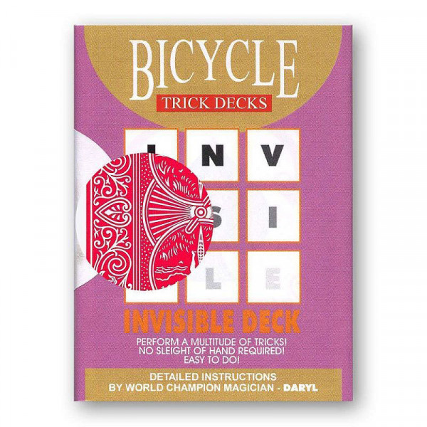 Trickkarten - Bicycle Invisible Deck - Rot