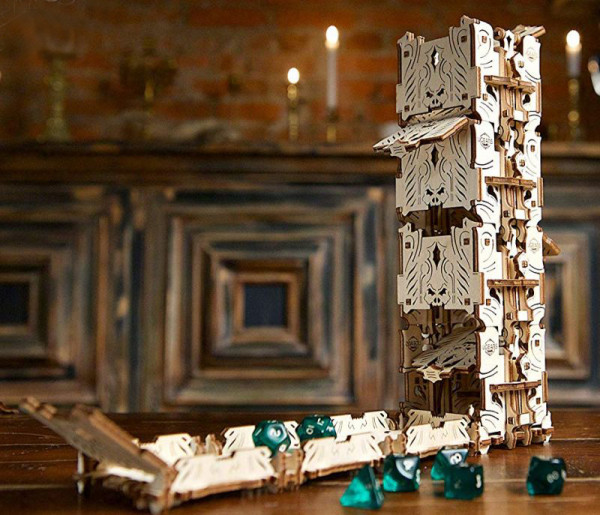 Ugears - mechanischer Holzbausatz - Würfel-Turm