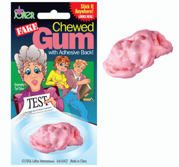 Fake Chewed Gum - Fake Kaugummi, Scherzartikel