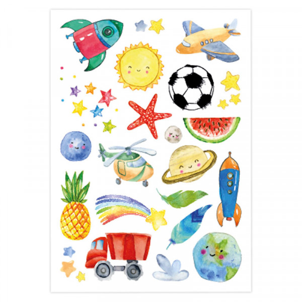 100 Kindertattoos zum Aufkleben - Dinos, Monster, Drachen