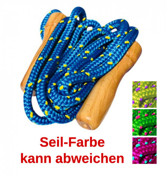 Springseil aus Holz, buntes Seil, 250 cm