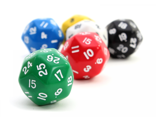 Spielwürfel mit 30 Flächen - Opaque
