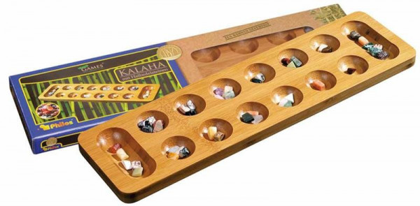 Kalaha Awalé - Bambusholz