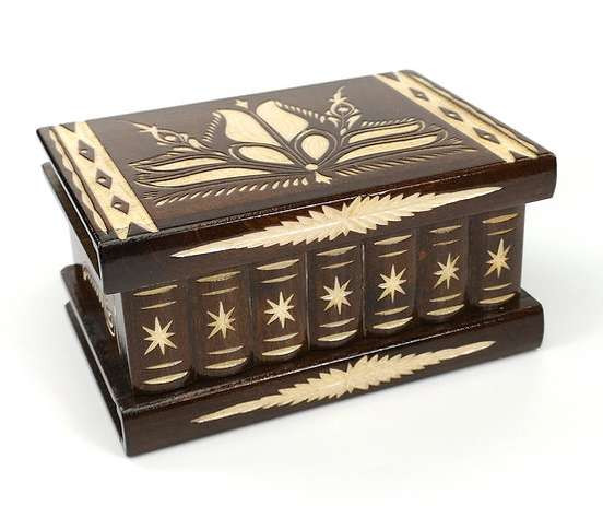 Handgemachte Trickbox - Grösse L - braun