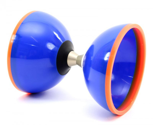 Diabolo Fascination mit Kugellager - Blau Orange