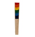 Bambus-Fächer Regenbogen, ca.21cm