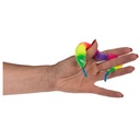 Magischer Wurm in Regenbogen-Farben