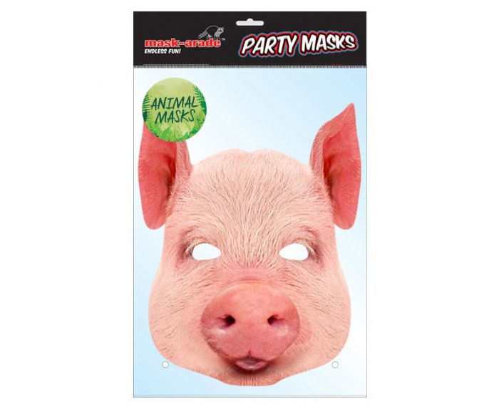 Schweine Maske aus Karton