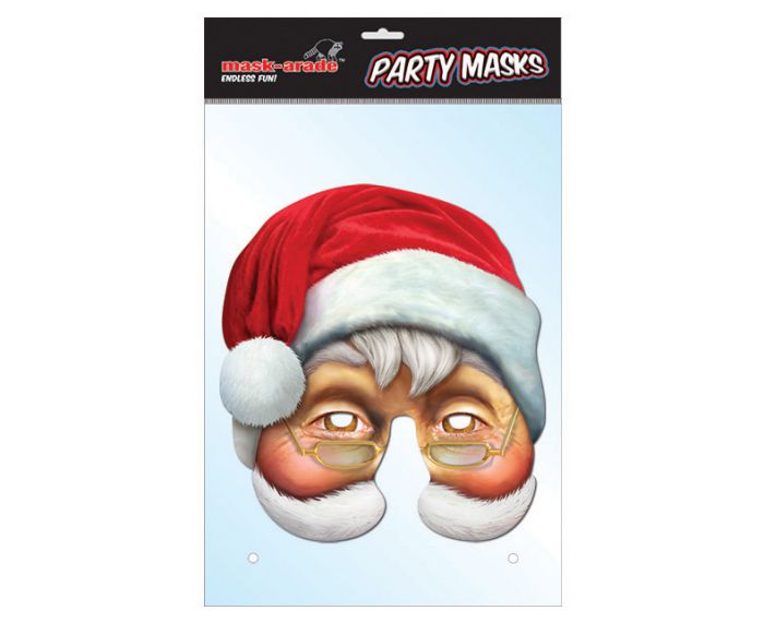 Santa Claus Maske aus Karton