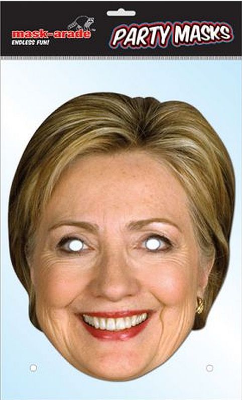 [38711] Hillary Clinton Foto-Karton Maske