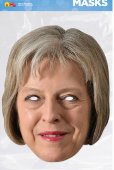 Theresa May Foto-Karton Maske