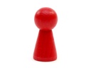 Grosse Spielfigur aus Holz 4cm - Rot