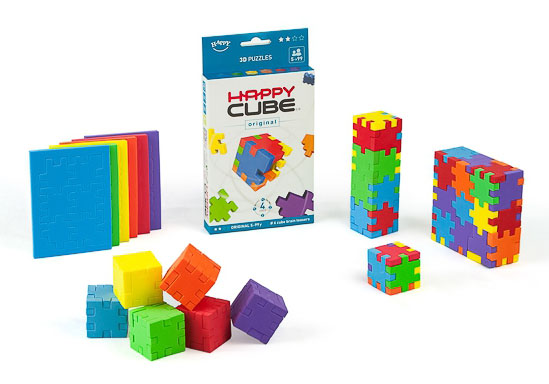 [40239] Moosgummiwürfel Happy Cube Original - 6er Pack