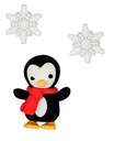 Radiergummi - Pinguin & Schneeflocke 3er Set