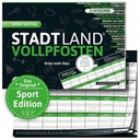 Stadt Land Vollpfosten - Sport Edition - Spielblock A4