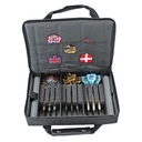 McDart Master Tasche mit 9 Steel Dartpfeilen und Zubehör