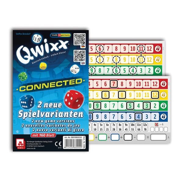 [47568] Qwixx Connected XL - Zusatzblöcke 2x80 Blatt